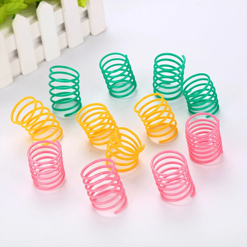 Pet Toy Vibrant Colors Wide And Durable Colorful Springs Promotes Bonding Interactive Cat Toys Playful Pet Accessory Kitten Toys