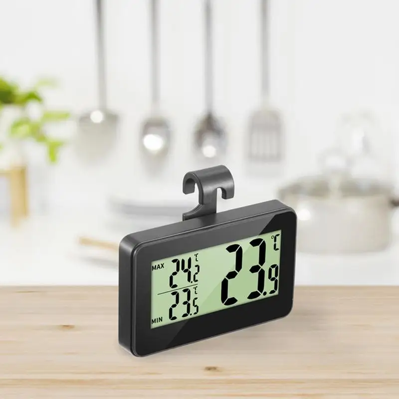 Refrigerator Thermometer Waterproof Large LCD Display High Low Temperature Display Kitchen Electric Thermometer Kitchen tools