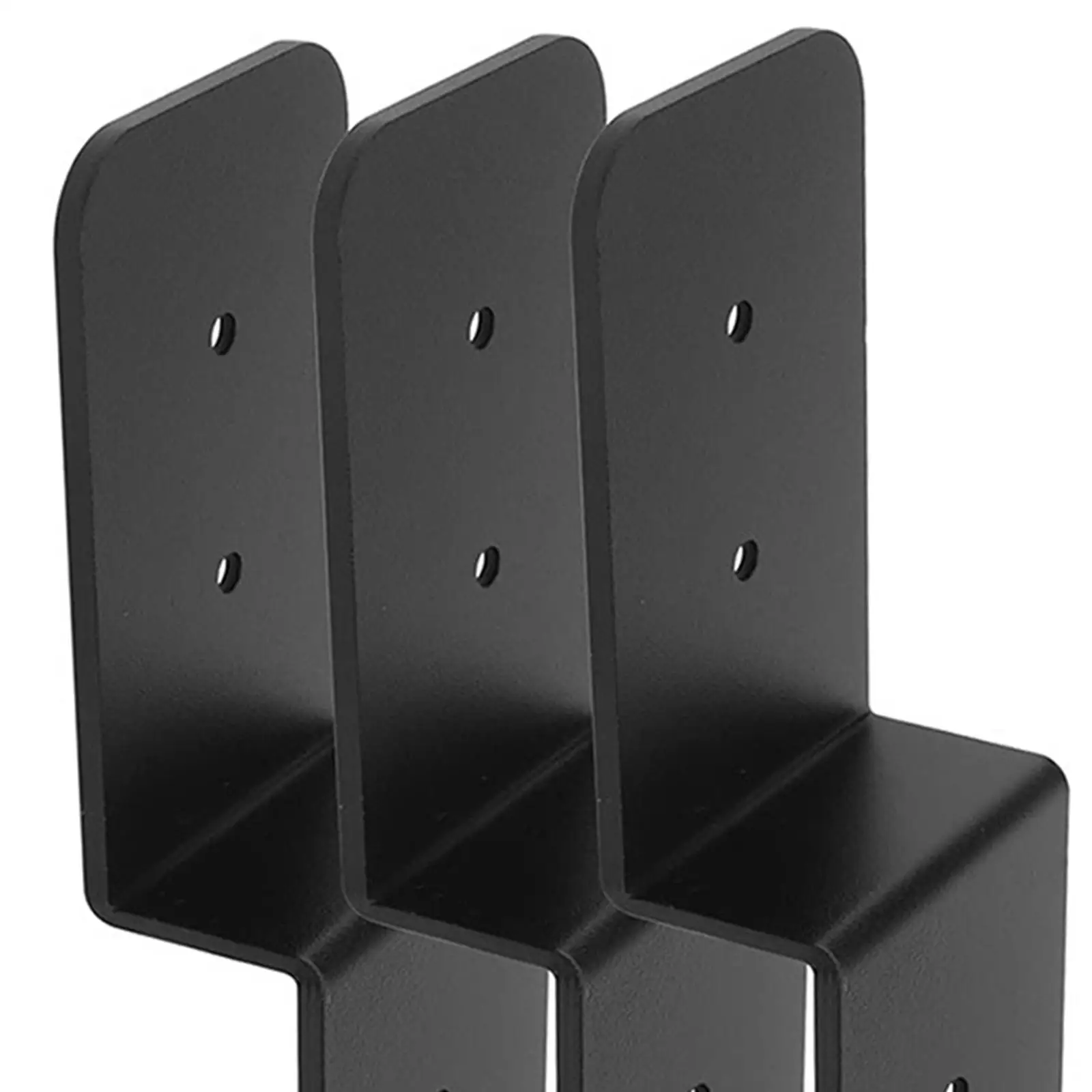 4x Post to Beam Z Brackets Corner Brace Fixing Lumber Connectors Double Angle