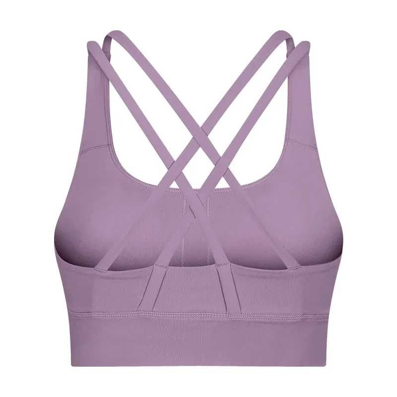 Solid Color Women Sports Bras Gathered Without Steel Ring Running Vest Fitness Front Zipper Sexy Shockproof Underwear