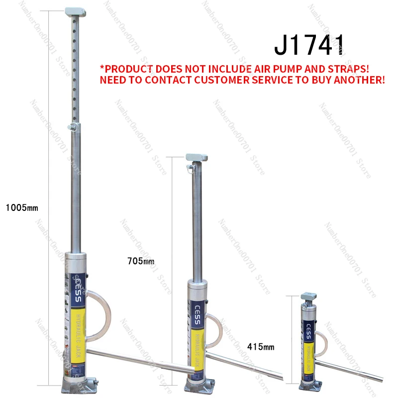 Hydraulic Jack J1741 Off-Road Trap Rescue Jack 3T Lifting Weight Portable Road Rescue Jack Outdoor Tire Replacement Aid