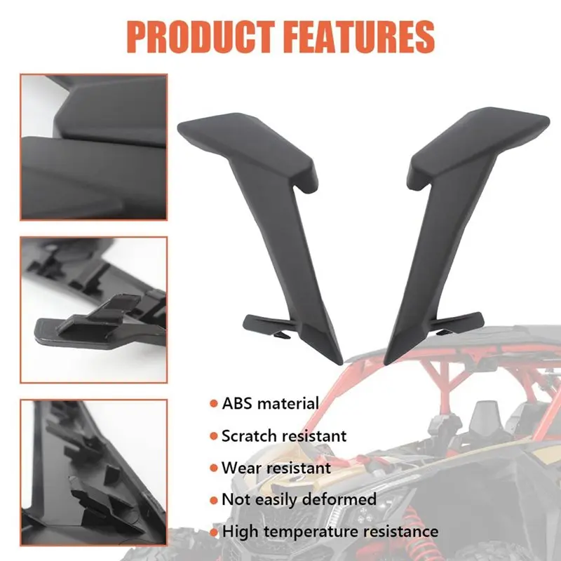 Front Headlight Cover Trim For Can-Am Maverick X3 Max Turbo R XDS UTV Accessories 2017-2023 Part Numbers 705010628 705010629 view 5