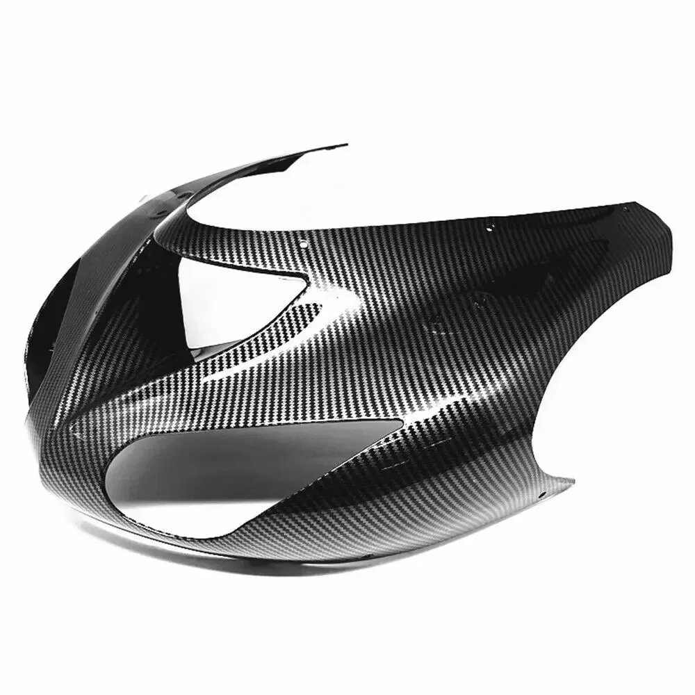 Carbon Fiber Color Front Upper Headlight Fairing For Kawasaki NINJA ZX-10R ZX10R 2006 2007