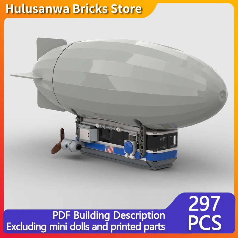 

Atlantic Passenger Airship Model MOC Building Bricks War Equipment Modular Technology Gifts Holiday Assemble Children Toys Suit