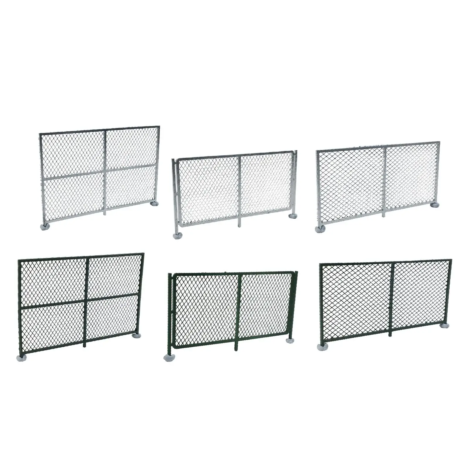 Clôture à échelle HO, disposition, robuste, créative, légère, décoration de micro paysage, accessoires de paysage, pour scène de Diorama de trains modèles, 1/87