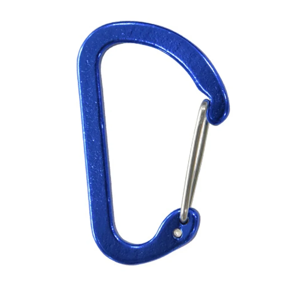 1PC Outdoor Carabiner 40x25x4mm Aluminum Alloy Climbing Camping Stainless Mi-Ni Carabiner Spring Hook Clip Keychain Equipment