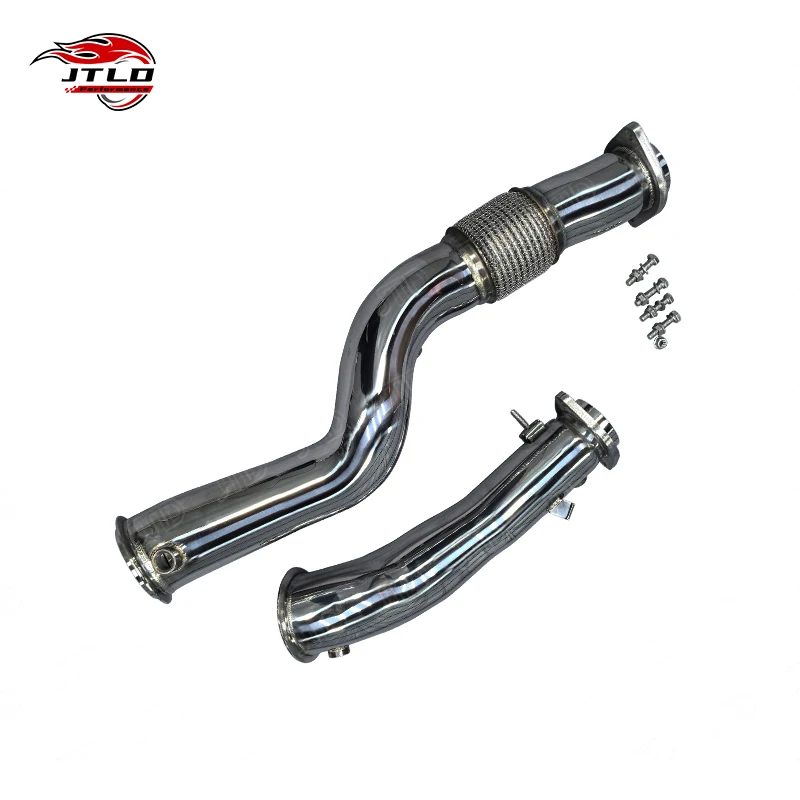 

Straight Pipe 76mm Stainless Steel Polishing Exhaust Downpipe For BMW G80 M3 G82 M4 S58
