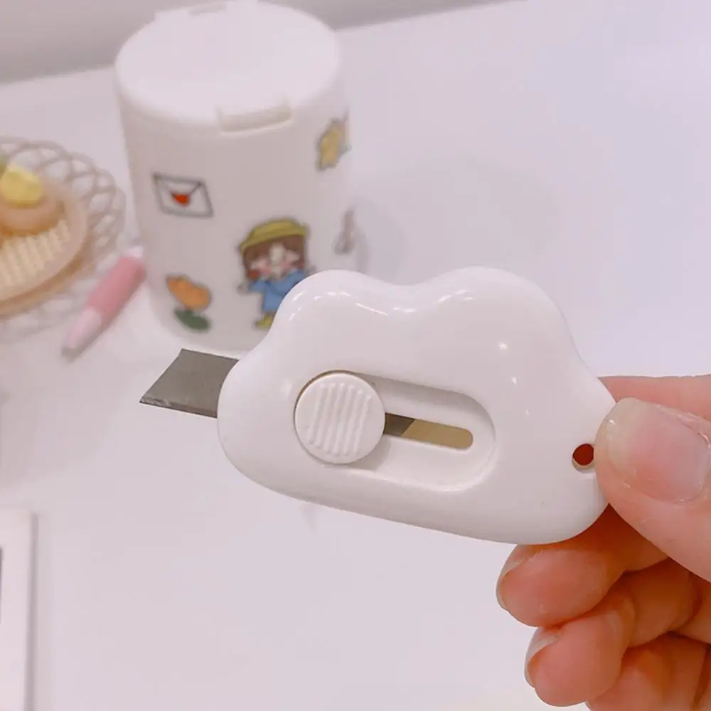 Cute Mini Small Pocket size Craft Wrapping Box Paper busta Cutter Utility Knife Letter Opener forniture artistiche per studenti