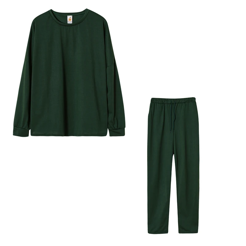 Herbst-Langarmhose für Damen Locker Lässig Einfarbig Bequeme Passform Neuer Stil Anzug – Detail 25