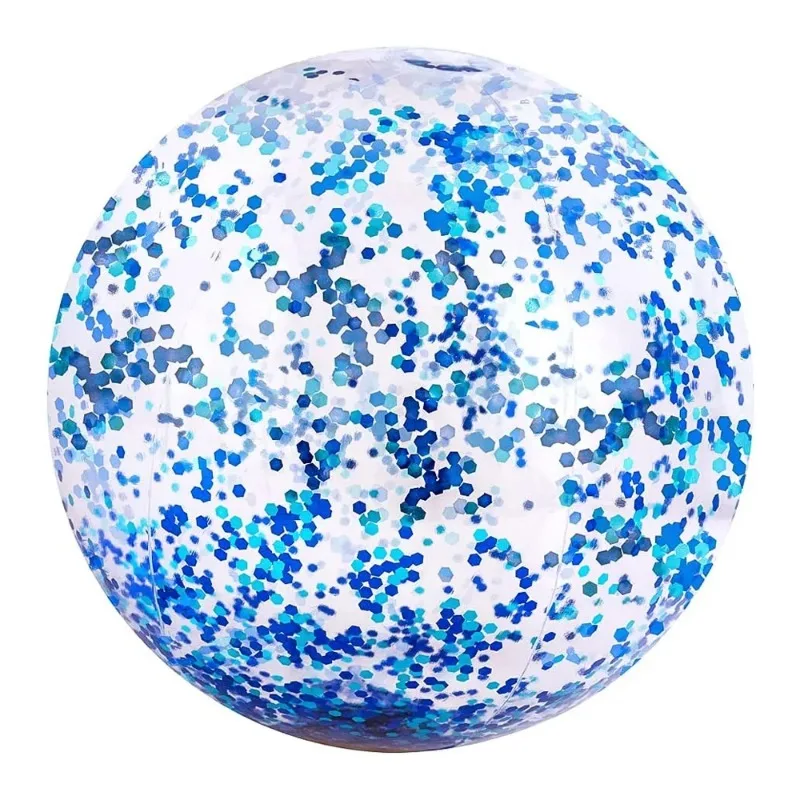 Ballon de plage gonflable à paillettes, 40/60cm, boule d'eau d'été, jouets de fête à la piscine pour enfants et adultes