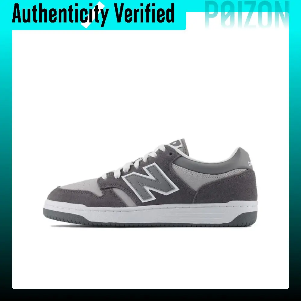 New Balance NB 480 Split Cow Leather, Artificial Leather Comfortable Lightweight Low top Skateboard Shoes Unisex BB480LEC
