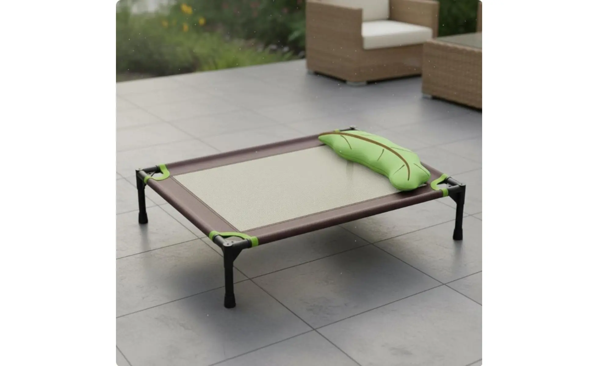 Elevated Dog Bed Moisture-Resistant Raised Pet Cot Dog Camping Bed Scuff-Resistant Resistant All-Season Use for Animals, Indoor