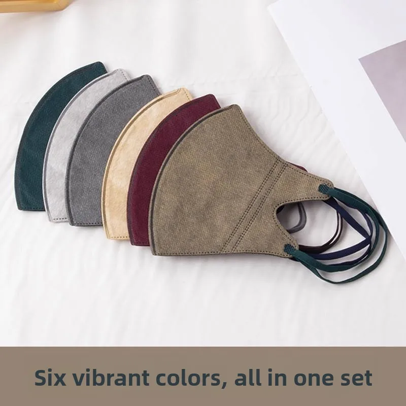 Morandi Color Mask 3D Super Stereo Breathable Dustproof Fashionable Unisex Disposable Face Mask for Men And Women