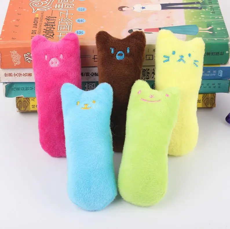 

Fashion Mini Teeth Grinding Catnip Toys Funny Interactive Plush Cat Toy Pet Kitten Chewing Vocal Claws Thumb Bite Toys ni06