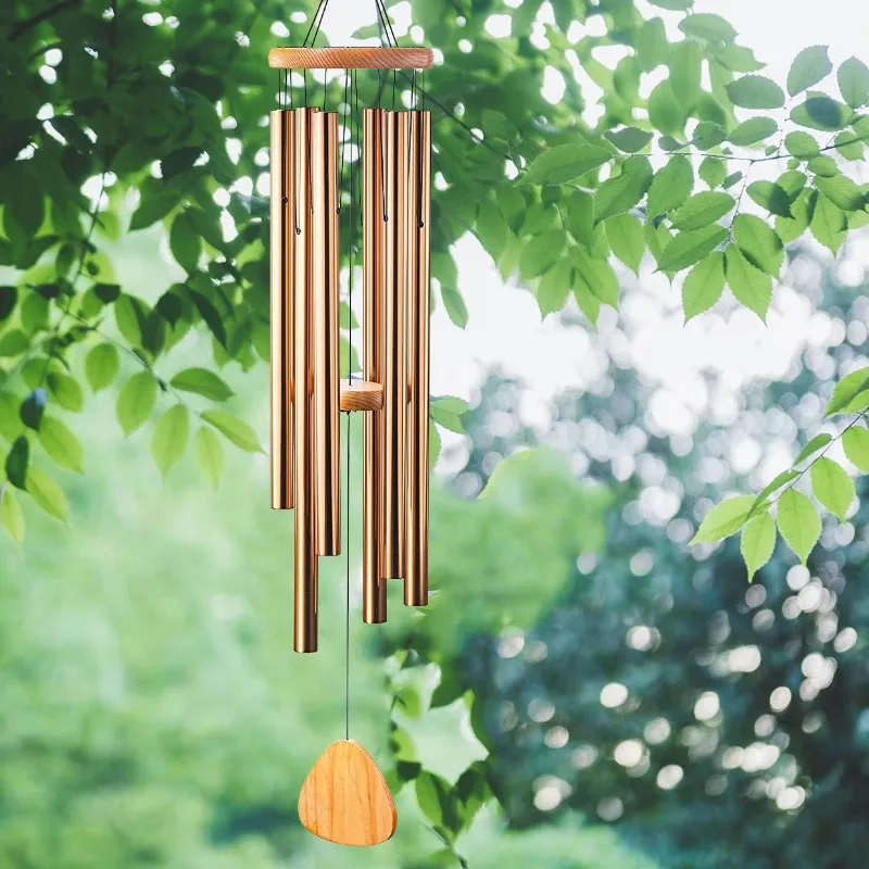 Cheap Memorial Wind Chimes Outdoor Aluminum Personalized Kikusui Peaceful Gardens Home Decor Sympathetic Gifts Hot Selling High