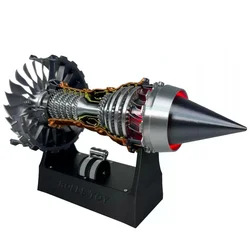 TR 900 1/25 Aircraft Turbofan Engine Electric Simulation Jet Turbojet Engine Assembly DIY Model Kit Toy Ornaments Gift