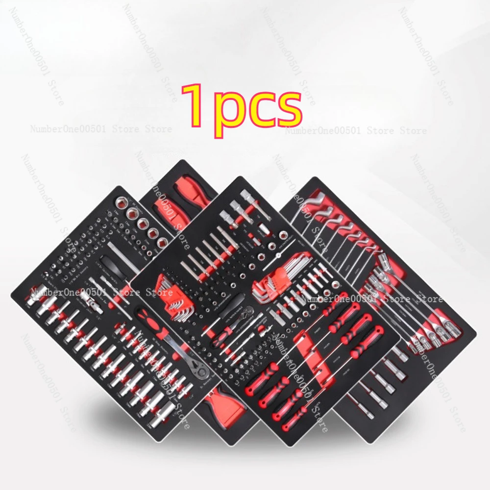 

Large Set Auto Repair Wrench EVA Kit Socket Combination Ratchet Multi Functional High Strength Durable Portable