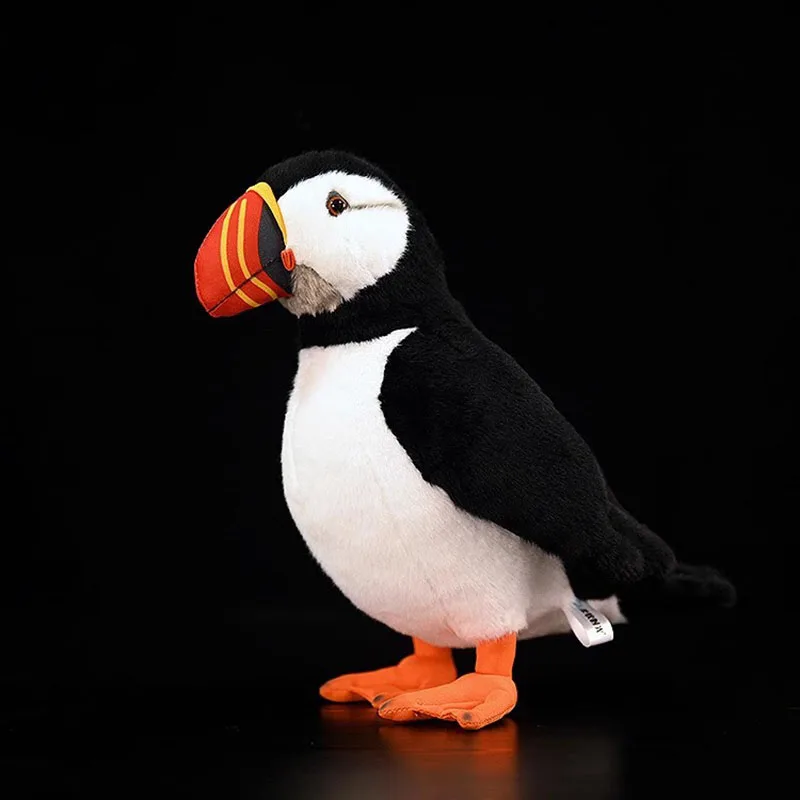 27cm High Realistic Puffin Plush Toys Soft Atlantic Puffin Bird Stuffed Animals Toy Gifts