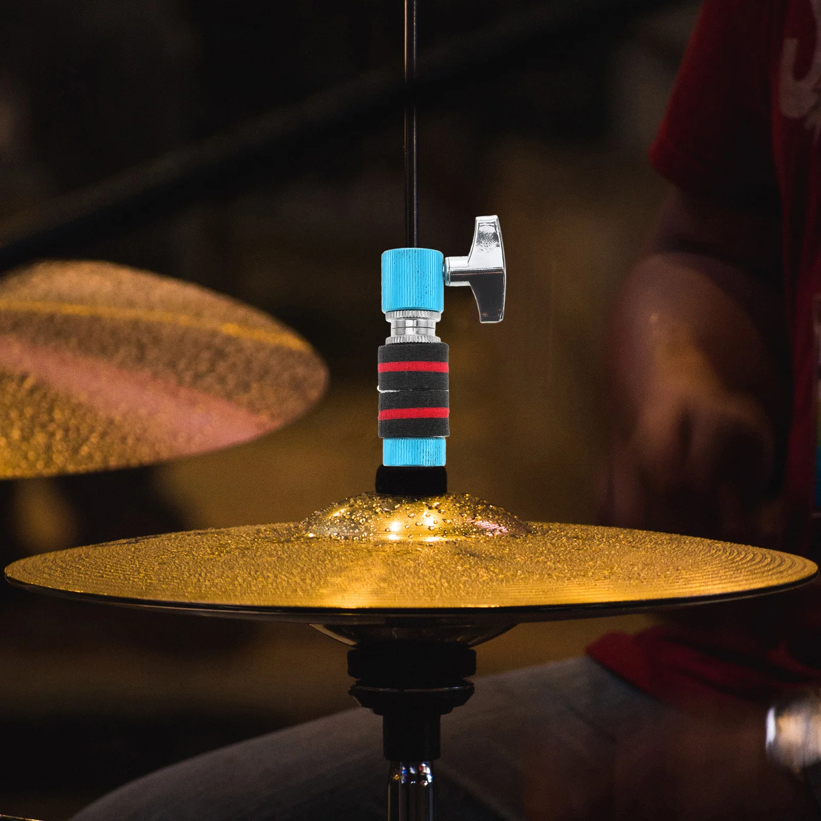 

Colorful Metal Cymbal Stand Separator Drum Clutch Blue Iron Cymbals Replacement