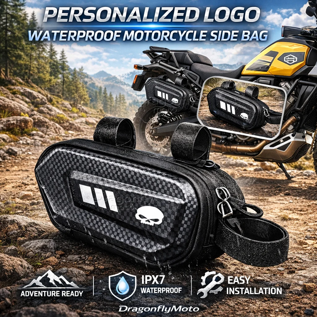 

For Harley Davidson ADV 1250 PA1250 Special Softail Motorcycle Side Bag Personalized Logo Waterproof Hard Shell Saddlebag