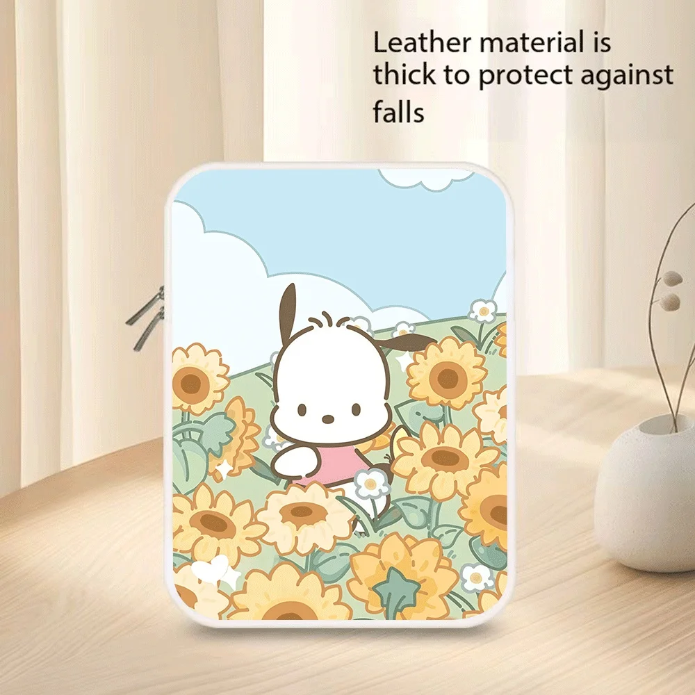 

Cute Cartoon Storage Bag Pachacco Hello Kitty Kurome 10 11 12 13 14 15 Inch Pu Tablet Bag Laptop Sleeve Bag for Macbook Gift