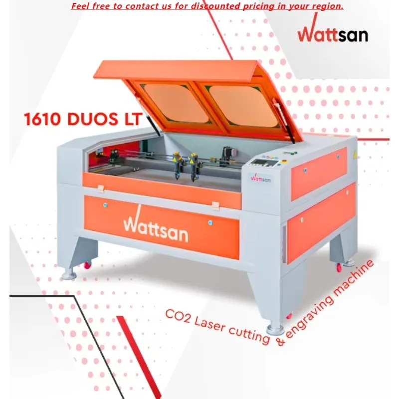 

Wattsan 1610 LT Laser Cutting Machine Engraving Cnc Co2 Laser Cutting System 80W 100W 130W 150W 1610 Co2 Laser 1600*1000mm