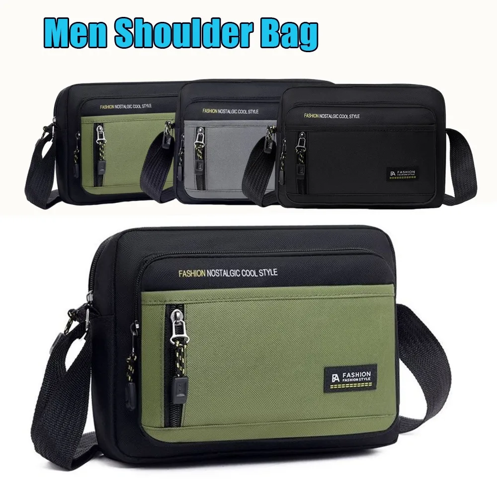 

Функциональная сумка через плечо из холста Оксфорд, небольшой рюкзак, кошелек для повседневного делового путешествия, повседневного использования, для женщин и мужчин, большой вместительности