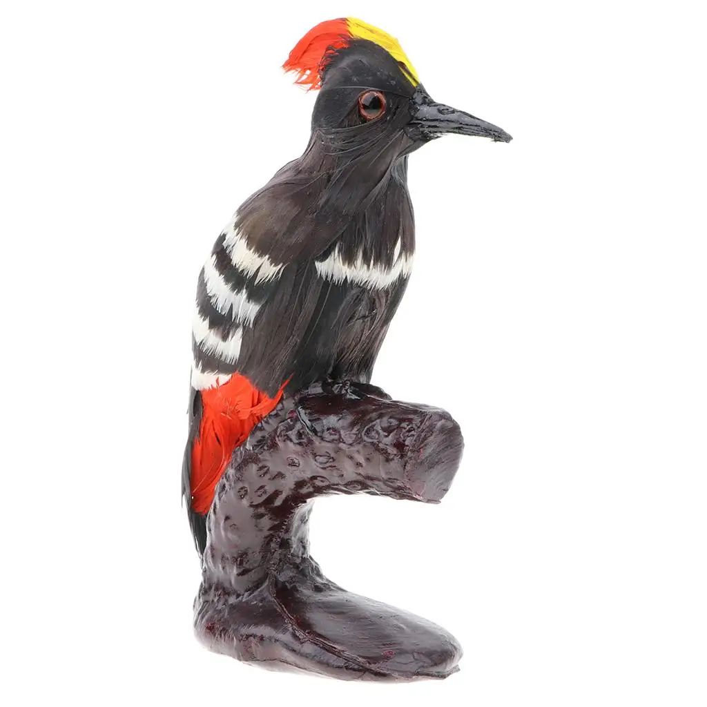 Simulation Forest Bird Animal Model Figurine Kids Toy Home Decor Woodpecker