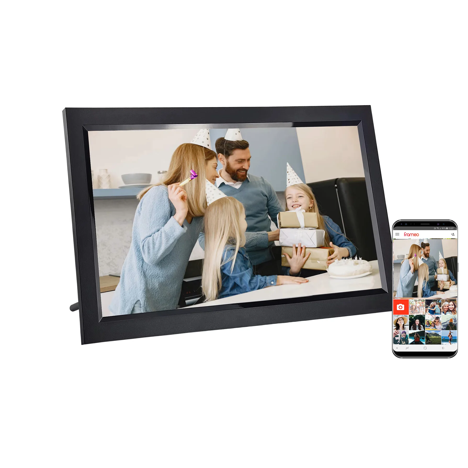 

15-дюймовые 32 ГБ WIFI цифровые фоторамки электроника цифровой фотоальбом рамка с сенсорным экраном цифровая фоторамка