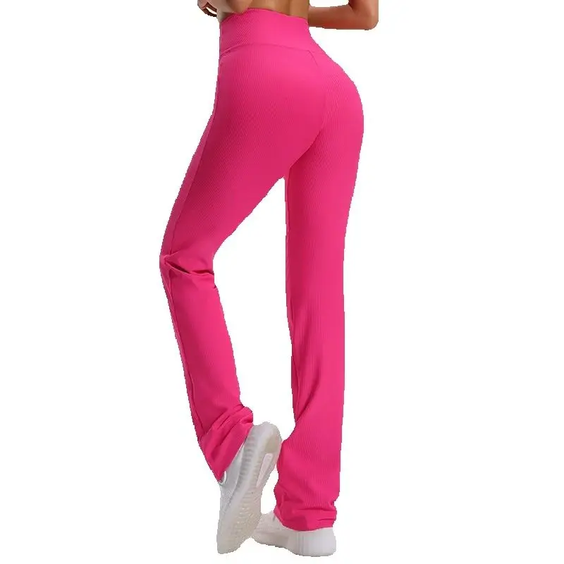 

Women's Yoga Pants Flared Leggings Crossover Women's Yoga Pants Control Tummy High Waist Wide Leg Pants Gym Jogging Trousers