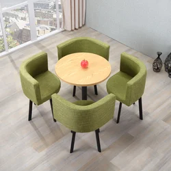 Huismeubilair-Ensemble de table basse moderne minimaliste, rond, design nordique, pour bar, salle à manger