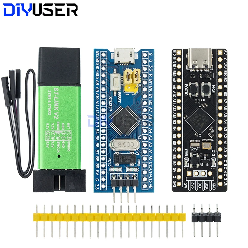 DIYUSER ST-LINK V2 Simulator Download Programmer STM32F103C8T6 ARM STM32 Minimum System Development Board STM32F401 STM32F411