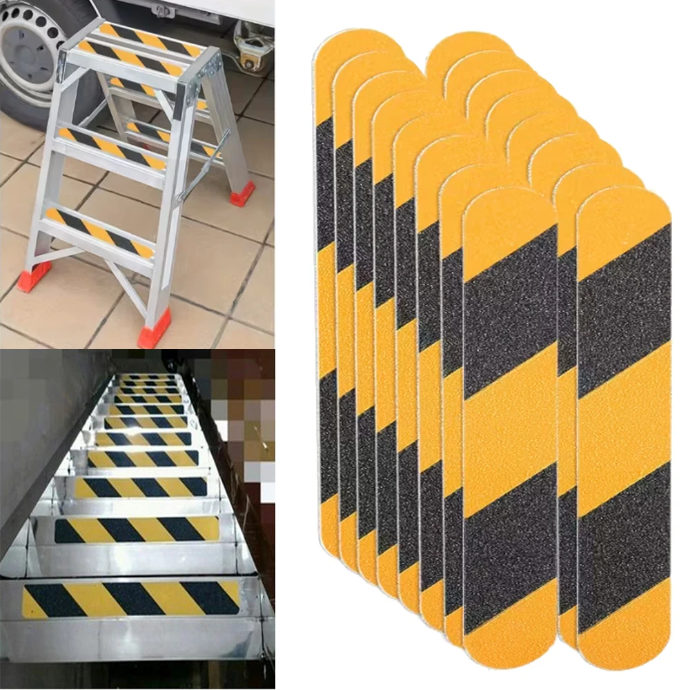 16 Pieces of Outdoor Stair Tread Anti-Slip Tape, 4cm X 33cm,