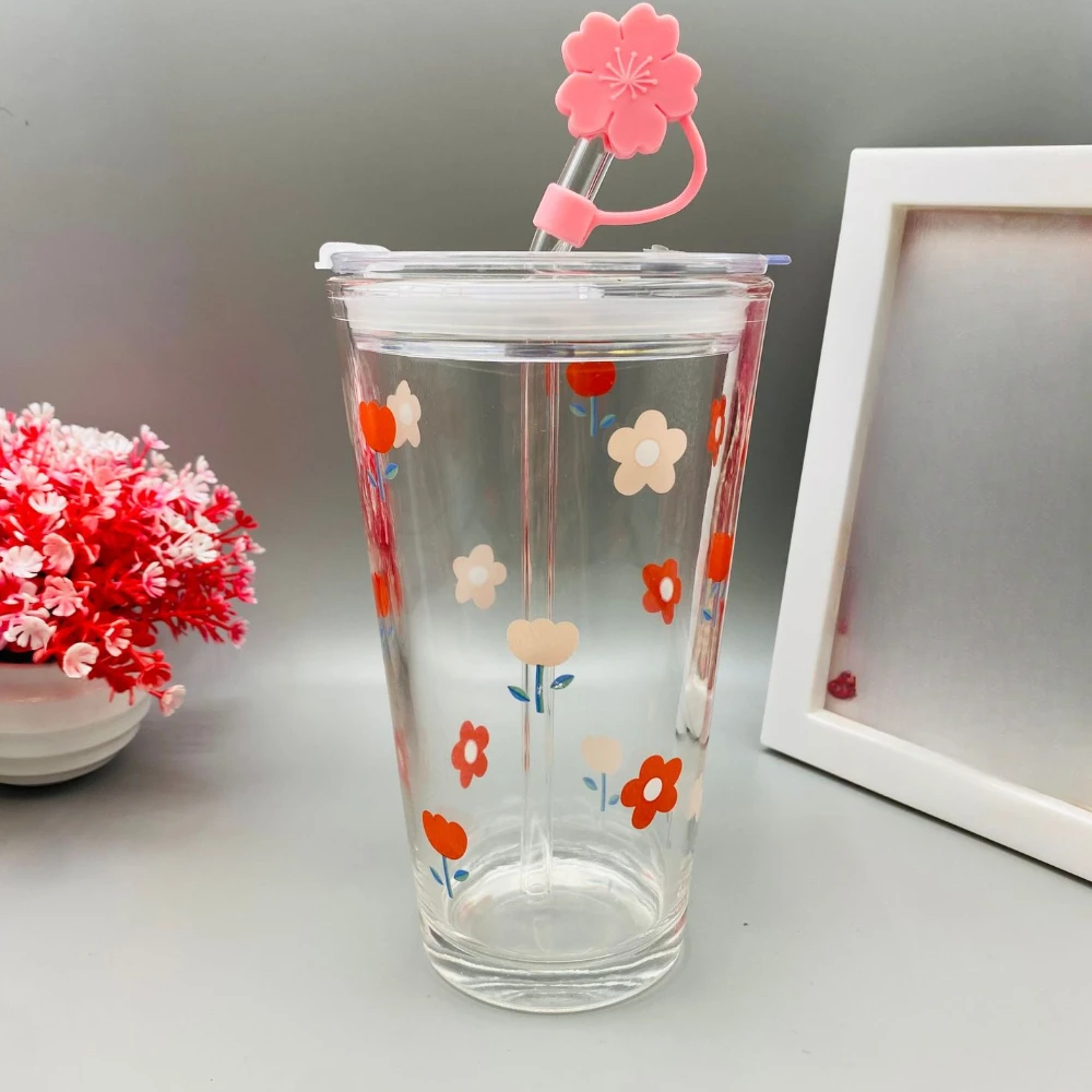 Cute Glass Cups With Straw Hea - огляд і ціна Espresso Shot Glass