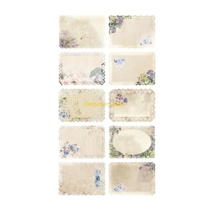 C90C Vintage Scrapbooking Paper Paper สำหรับอัลบั้มการทำการ์ดสมุดภาพอัลบั้มภาพ