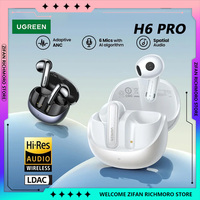 UGREEN HiTune H6 Pro Bluetooth Wireless Custom in-Ear Game Earphones Adaptive Active Noise Cancelling Earbuds LDAC Hi-Res Audio