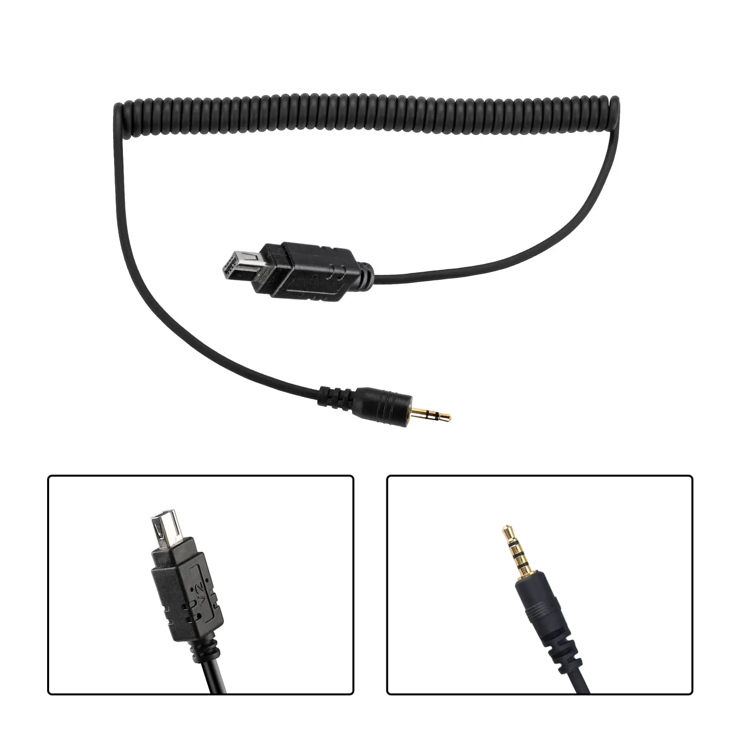 2.5mm Remote Shutter Release Connecting Cord Cable N10 for Nikon Z7II Z6II Z5 D780 D7500 D750 D7200 D7100 Coolpix P950 P1000