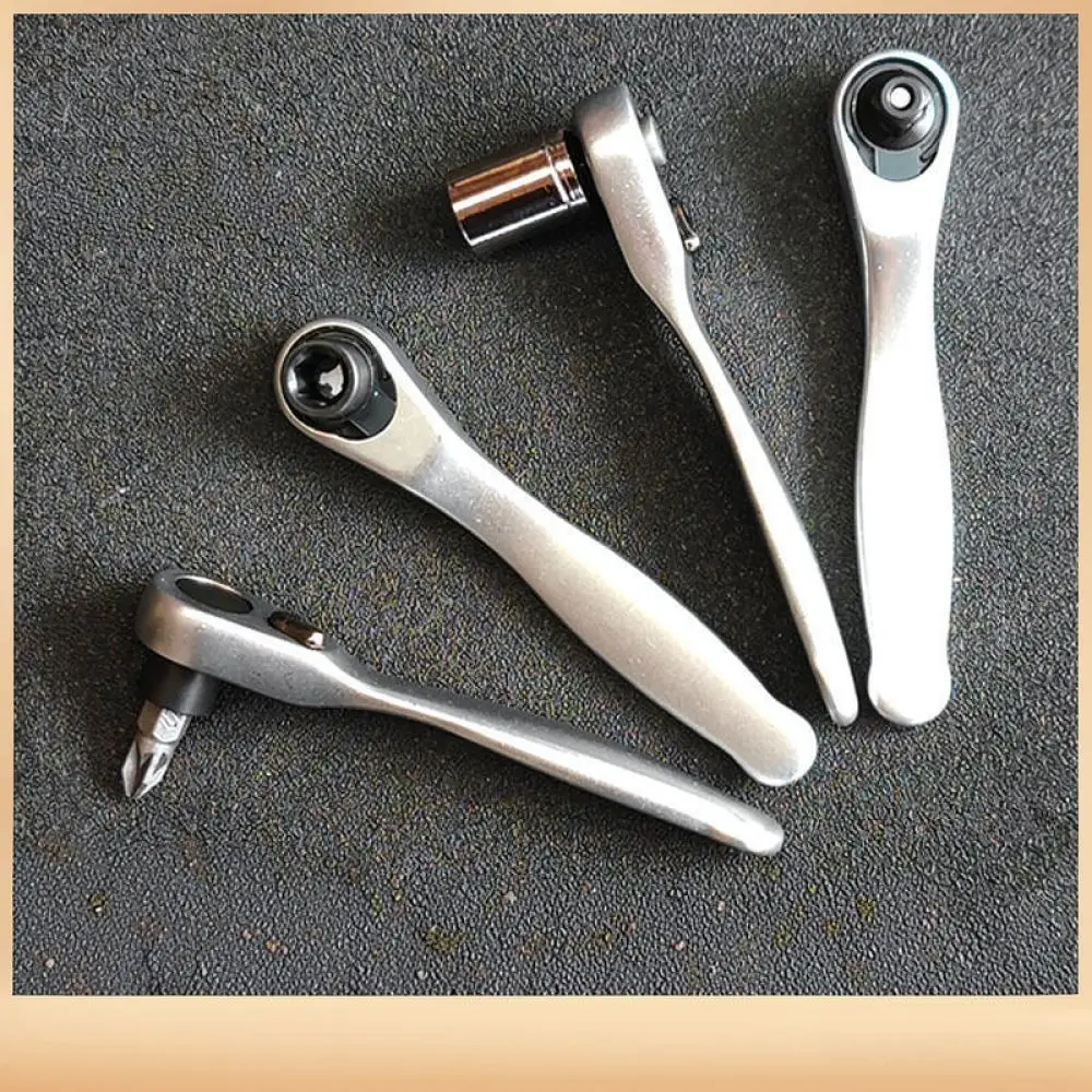 Compact 72 Tooth Ratchet Wrench Set 14 Inch Drive Screwdriver Bits Socket Hand Tool For Mechanical Assembly Maintenance