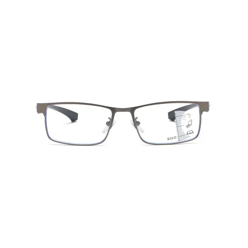 Photo chrome Lesebrille progressive multifokale Anti-Blaulicht-Presbyopie-Brille Männer Business-Brille Chamäleon-Linse 12 – Detail 5