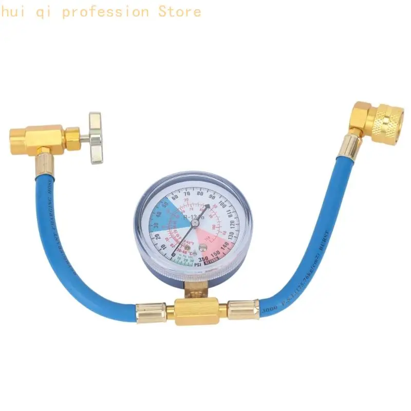 R134a Refrigeration Gauges with Hose for Automotive Pressure Checks and Service H8WE