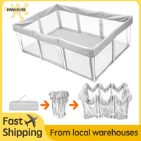PANGDUBE Easy Folding Hildren's Playpen Baby Games Park Indoor & Outdoor Playground for Kids Baby Activity Fence Toddler Playpen
