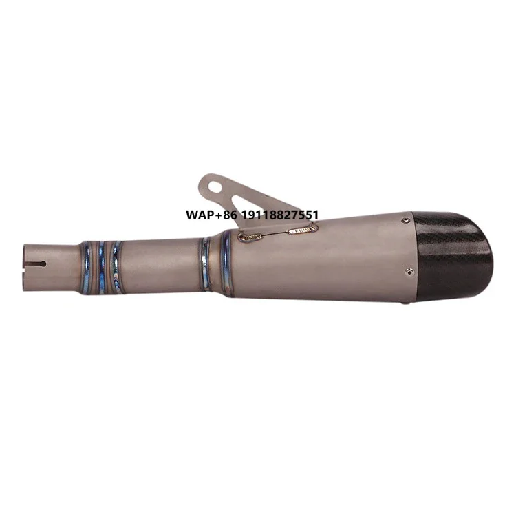 Motorcycle Exhaust System for  Z900RS 2018 2019 2021 2023 Titanium Alloy Exhaust Middle Link Pipe Slip-on