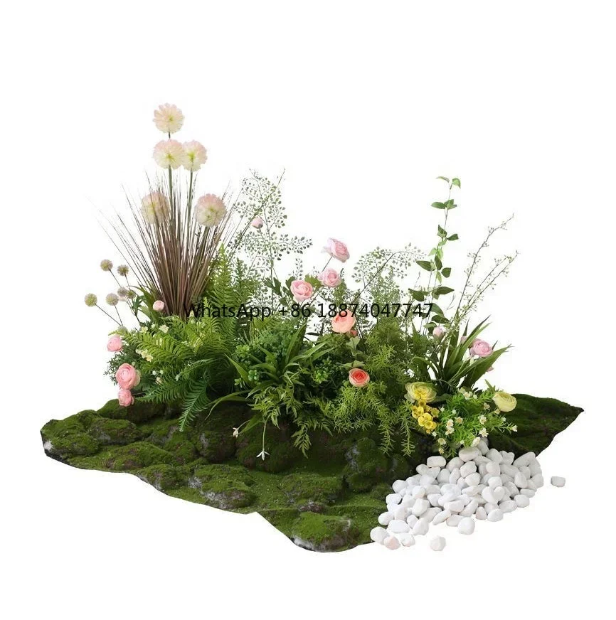 Hot sale garden court wall hanging artificial plants outdoor wall artificial grass wall backdrop for home