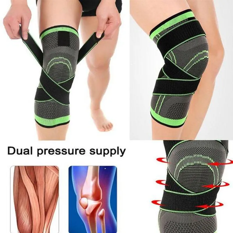 1PC Knie Unterstützung Kompression Knie Brace Professionelle Schutz Knie-Pad Atmungsaktiv Bandage Knie Brace Basketball Tennis Radfahren