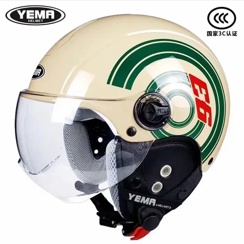 

Four Seasons Helmet Cartoon Motorcycle Electric Vehicle Male and Female Knight Light Helmet Scooter Motorbike Moto Bike HelmetS