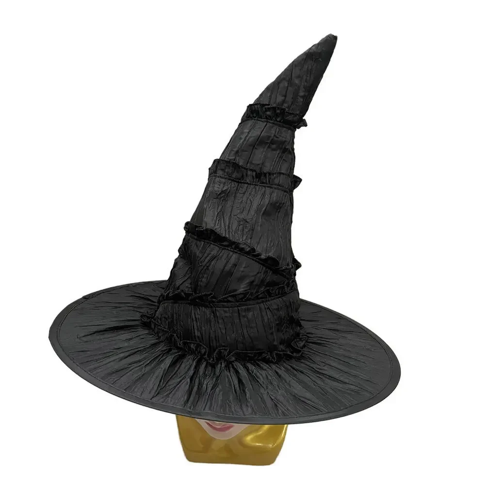 Witch Hat Halloween Performance Costume Magic Hat Gourd Wizard Lace For Women Traditional Halloween Cosplay Accessories