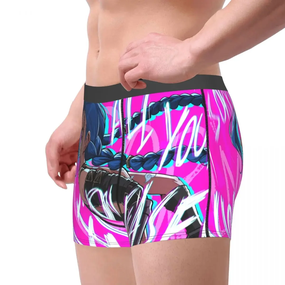 Arcane Underpants Breathbale Panties Male Underwear Print Shorts Boxer Briefs