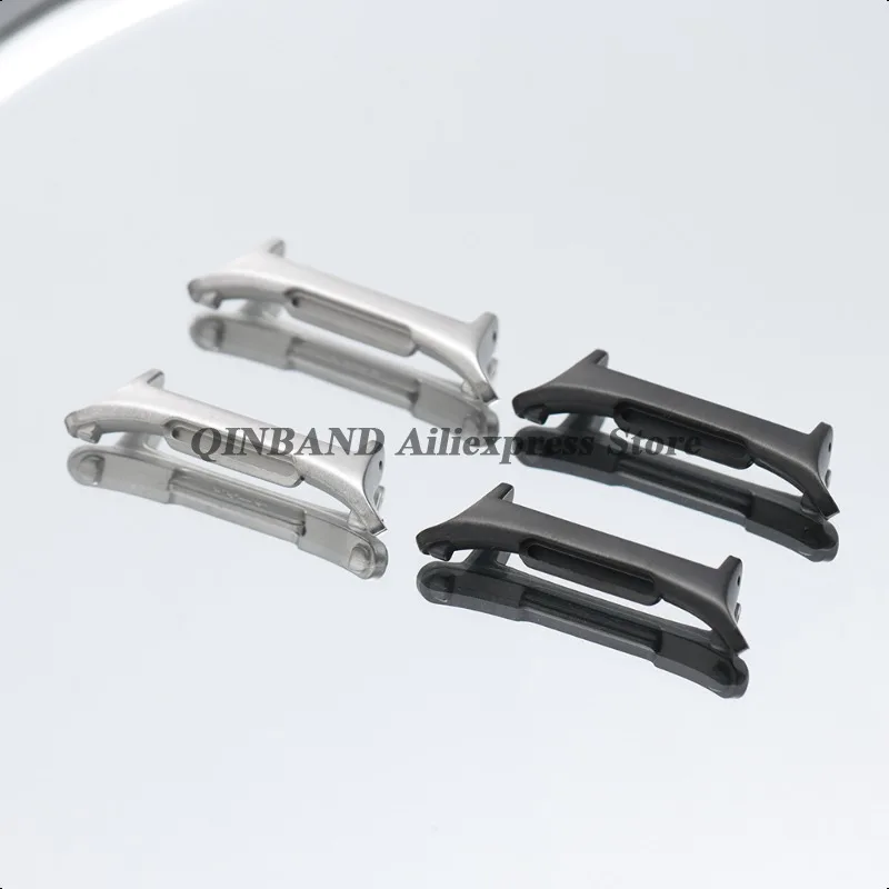 1 Pair Watch Adapters Watch Adapter Stainless Steel Connectors 20/22/24mm WatchBands Metal for Samsung Galaxy Watch 7 Ultra 47mm