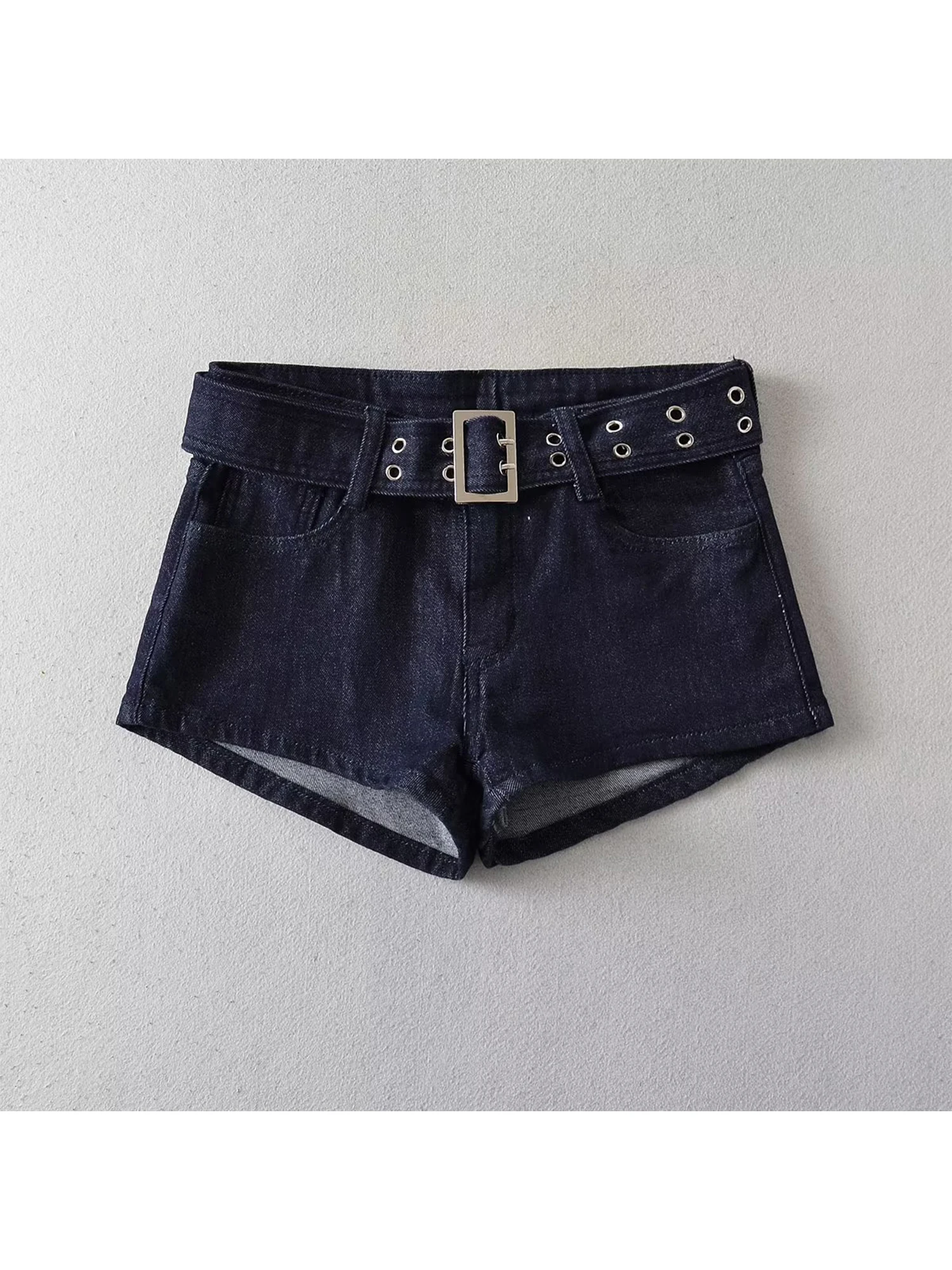 Women Dark Blue Y2k Gyaru A-line Denim Shorts Vintage Harajuku 2000s Micro Cowboy Shorts Aesthetic Hot Short Pants Summer 2026