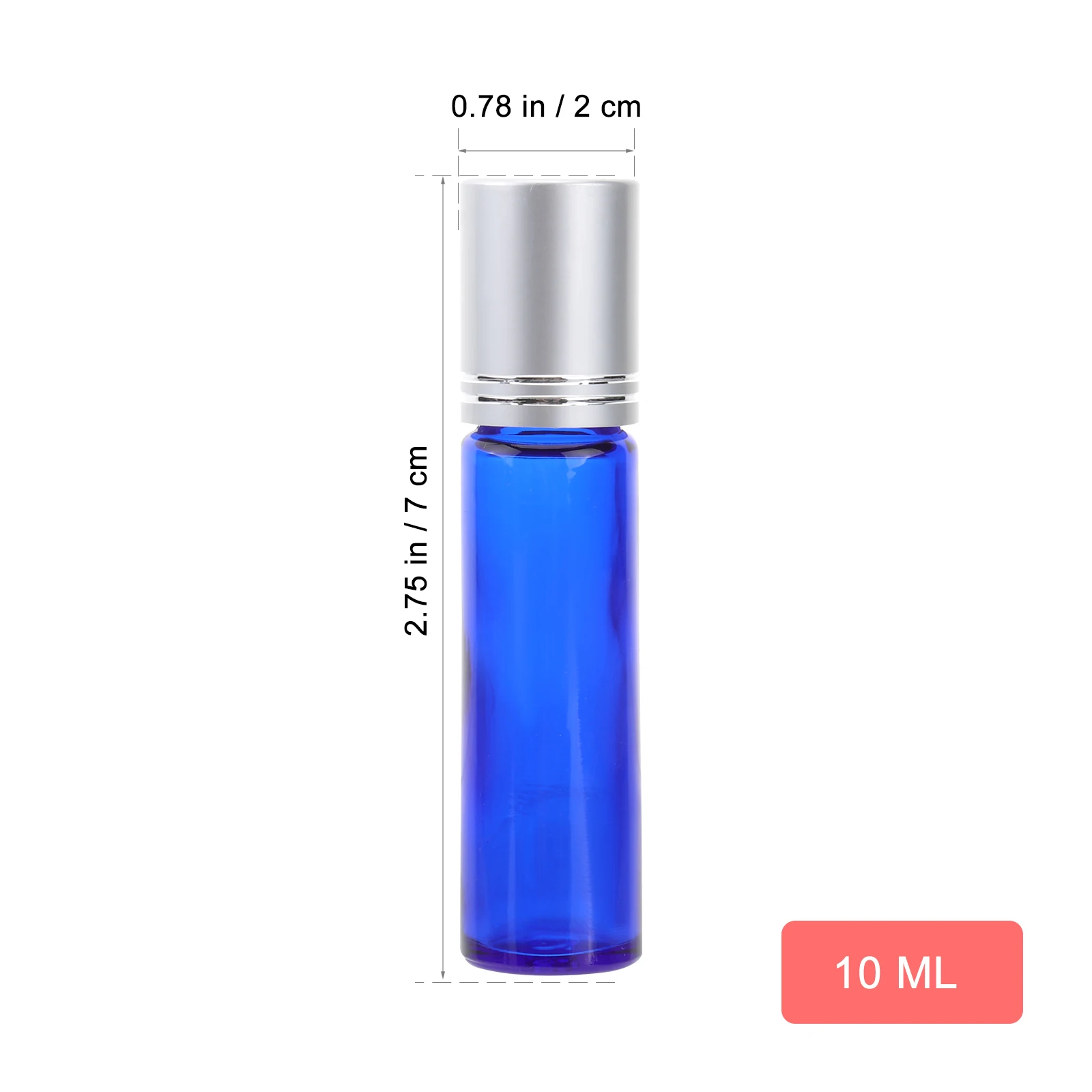 

8pcs Roll On Bottles 10ml Essential Oil Glass Bottles with Stainless Steel Roller Balls Refillable Containers for Essential Oil